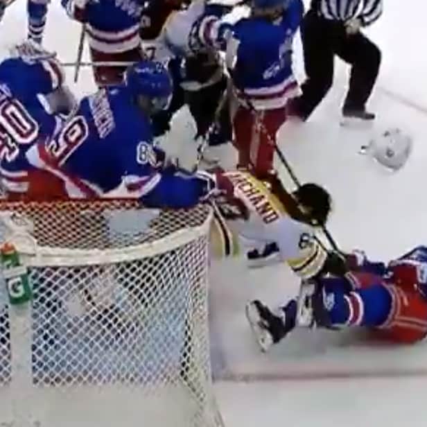 Brad Marchand getting crosschecked from behind is the best video you